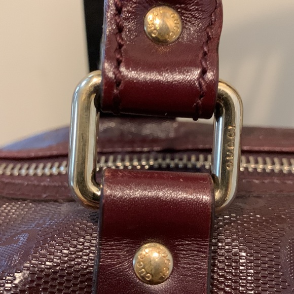 Authentic Gucci Imprime Monogram Medium Joy Boston Bordeaux - Picture 8 of 15